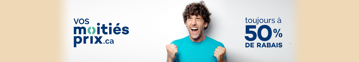 Toujours à 50% de rabais